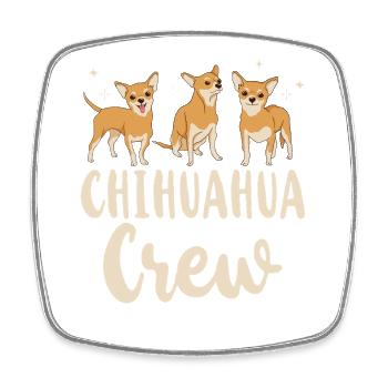 Chihuahua Chihuahueño Chihuahua - Viereckiger Kühlschrankmagnet - Weiß - Vorne