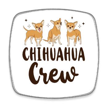 Chihuahua Chihuahueño Chihuahua - Viereckiger Kühlschrankmagnet - Weiß - Vorne