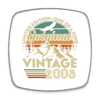 Original 2008 Vintage Vintage Anniversary Rétro - Magnet carré - blanc - Devant
