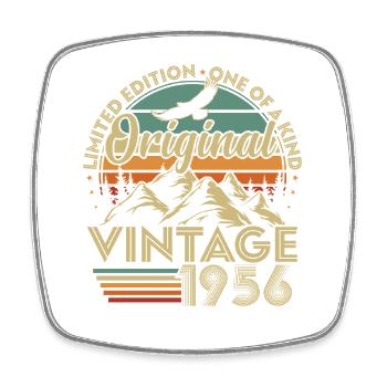 Original 1956 Vintage Vintage Anniversary Retro - Magnet carré - blanc - Devant