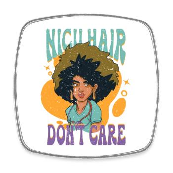 NICU Nurse - Square fridge magnet - white - Front