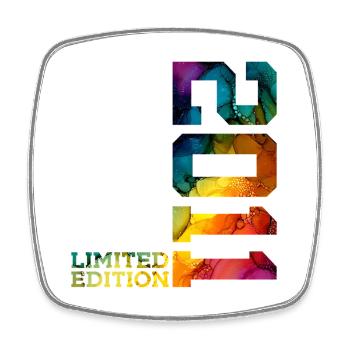 LIMITED EDITION 2011 15 JAHRE 15. GEBURTSTAG - Viereckiger Kühlschrankmagnet - Weiß - Vorne