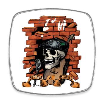 Upload_Logo - Square fridge magnet - white - Front