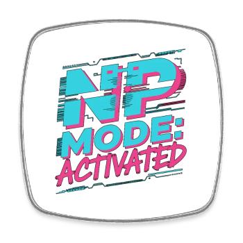 Nurse Practitioner NP Mode Activated Primary Care - Viereckiger Kühlschrankmagnet - Weiß - Vorne