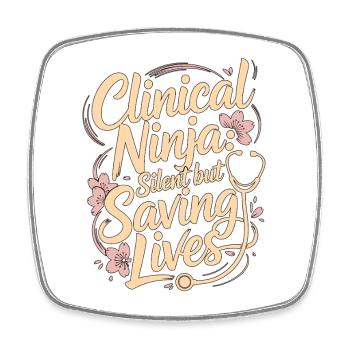 Nurse Practitioner Clinical Ninja Medical Provider - Viereckiger Kühlschrankmagnet - Weiß - Vorne