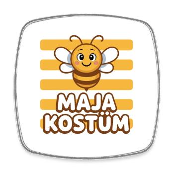 Beekeepers Bienen Kostüm - Viereckiger Kühlschrankmagnet - Weiß - Vorne