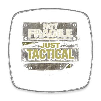 Female Soldier Female Soldiers Not Fragile Just Tactical - Square fridge magnet - white - Front
