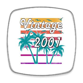 Limited Edition 2001 - Geburtstag - Jahrgang - Viereckiger Kühlschrankmagnet - Weiß - Vorne