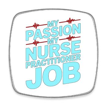 Nurse Practitioner My Passion My Advanced Nursing - Viereckiger Kühlschrankmagnet - Weiß - Vorne