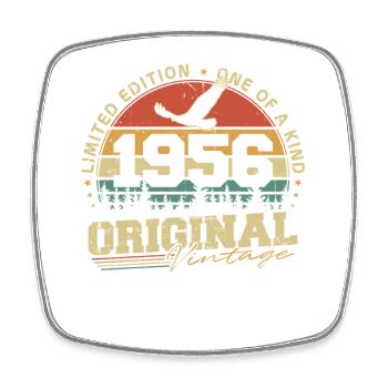 Original 1956 Vintage Vintage Anniversaire Rétro - Magnet carré - blanc - Devant