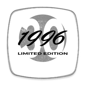 30. Geburtstag 1996 Geschenk für Männer und Frauen - Viereckiger Kühlschrankmagnet - Weiß - Vorne