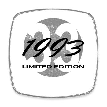 33e anniversaire 1993 cadeau pour hommes et femmes - Magnet carré - blanc - Devant