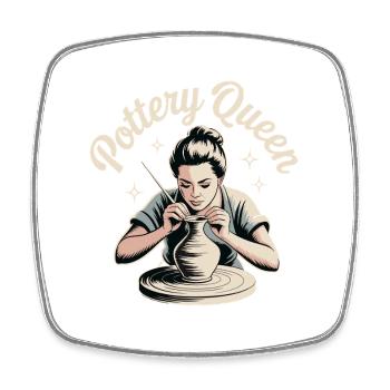 Keramik Pottery Schlamm Kreativ Humor - Viereckiger Kühlschrankmagnet - Weiß - Vorne