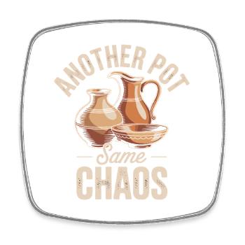 Pottery Lover Keramik Töpfern Humor - Square fridge magnet - white - Front