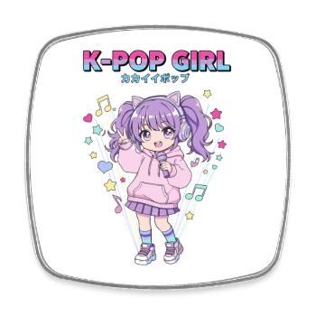 K-POP GIRL Anime Koreanische Musik Süße Kpop-Fans - Viereckiger Kühlschrankmagnet - Weiß - Vorne
