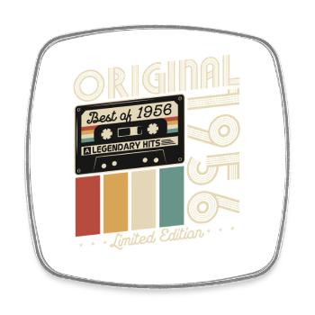 Original 1956 Vintage Vintage Anniversaire Rétro - Magnet carré - blanc - Devant