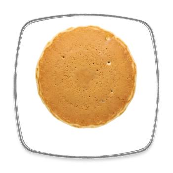 Pfannkuchenkostüm Frühstück Halloween Einfacher Pf - Viereckiger Kühlschrankmagnet - Weiß - Vorne