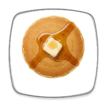 Pfannkuchenkostüm Frühstück Halloween Einfacher Pf - Viereckiger Kühlschrankmagnet - Weiß - Vorne