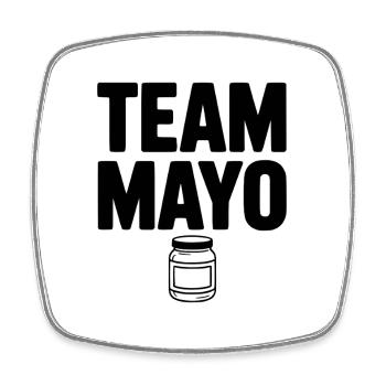 Team Mayo - Square fridge magnet - white - Front