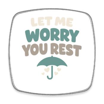 Family Provision Emergency Planner Prepper - Square fridge magnet - white - Front