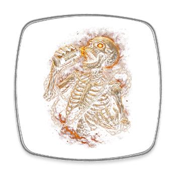 Energy Drink Caffeine Taurine - Square fridge magnet - white - Front