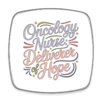 Oncology Nurse Deliverer Of Hope Oncology Nursing - Viereckiger Kühlschrankmagnet - Weiß - Vorne