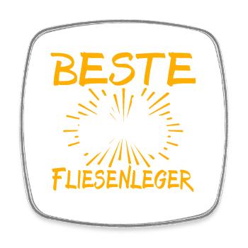 Idée de cadeau Tiler - Magnet carré - blanc - Devant