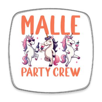 Équipe de fête Malle : Unicorn Mallorca Holidays - Magnet carré - blanc - Devant