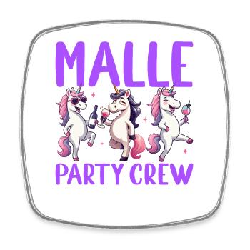 Équipe de fête de malle Fête Licorne Fête de Malle - Magnet carré - blanc - Devant