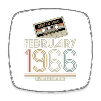 Meilleur de février 1966 Cassette | Édition limitée - Magnet carré - blanc - Devant