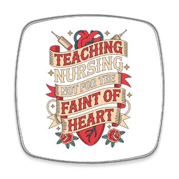 Nurse Educator Teaching Nursing Nurse Instructor - Viereckiger Kühlschrankmagnet - Weiß - Vorne