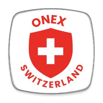Bouclier suisse avec croix blanche - Magnet carré - blanc - Devant