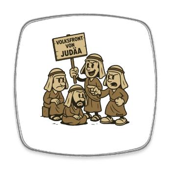 Parodie du Front populaire de Judée - Magnet carré - blanc - Devant