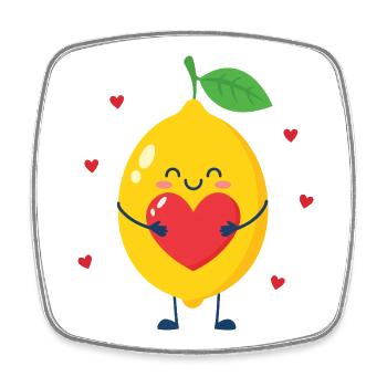 Selflove Club - Square fridge magnet - white - Front