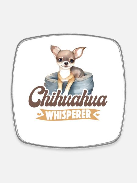 Chihuahua Chihuahueño Chihuahua - Viereckiger Kühlschrankmagnet - Weiß