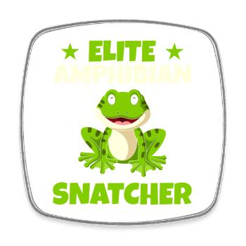 Frog Catcher Elite Amphibian Snatcher Frog - Viereckiger Kühlschrankmagnet - Weiß - Vorne