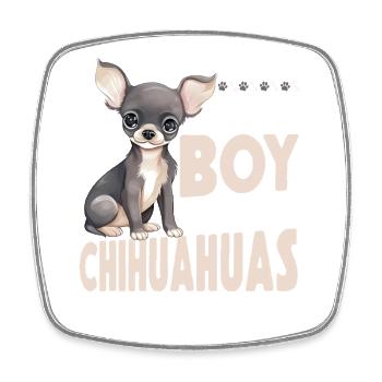 Chihuahua Chihuahueño Boy This Boy - Square fridge magnet - white - Front