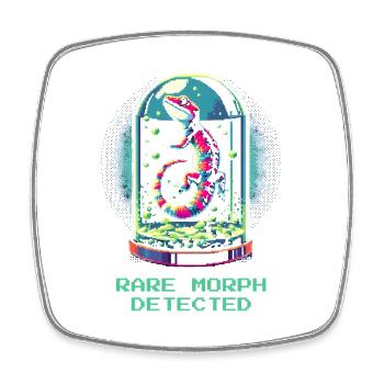 Rare Morph Discovered | Reptile Morphs - Square fridge magnet - white - Front