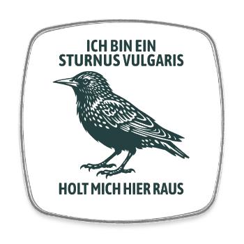 Star Silhouette | Get me out of here - Square fridge magnet - white - Front