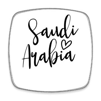 Saudi Arabia – Women's Heart, Love for Saudi Arabia - Square fridge magnet - white - Front