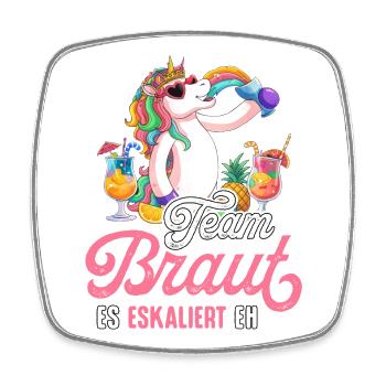 Bachelor Party Women's T-Shirt Bachelorette Party - Square fridge magnet - white - Front