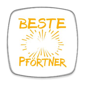 Gatekeeper Gift Idea - Square fridge magnet - white - Front