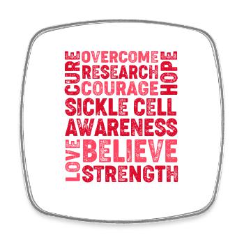 Sickle cell anemia - Square fridge magnet - white - Front