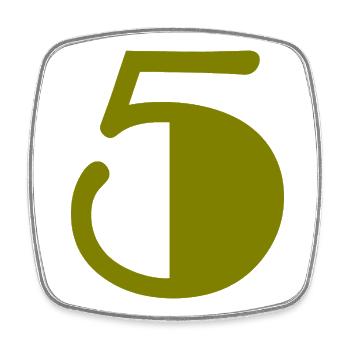 5. JUBILÄUM. 5 JAHRE. 5. JUBILÄUM - Viereckiger Kühlschrankmagnet - Weiß - Vorne