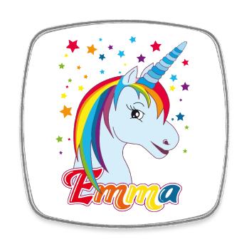 Emma, Mädchenname, Lieblingsname - Viereckiger Kühlschrankmagnet - Weiß - Vorne