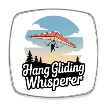Drachenflieger Hängegleiter Luftsport Enthusiasten - Viereckiger Kühlschrankmagnet - Weiß - Vorne