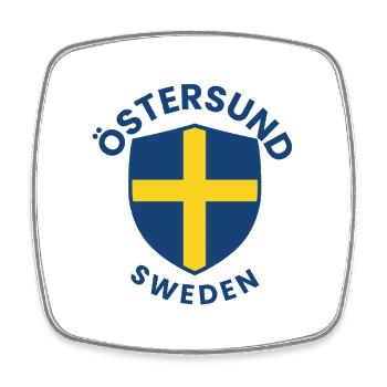 Östersund Shield Sweden Motiv - Square fridge magnet - white - Front
