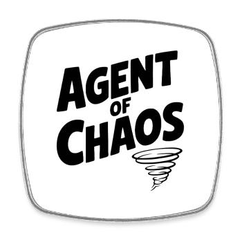 Agent of Chaos - Square fridge magnet - white - Front