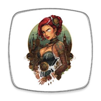 Femmes Steampunk Magnifiques Steampunk - Magnet carré - blanc - Devant