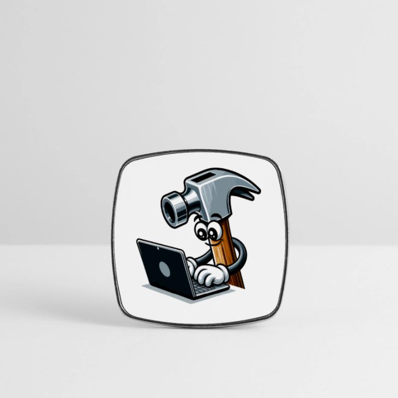 HammerCode: Tool meets bits Square fridge magnet